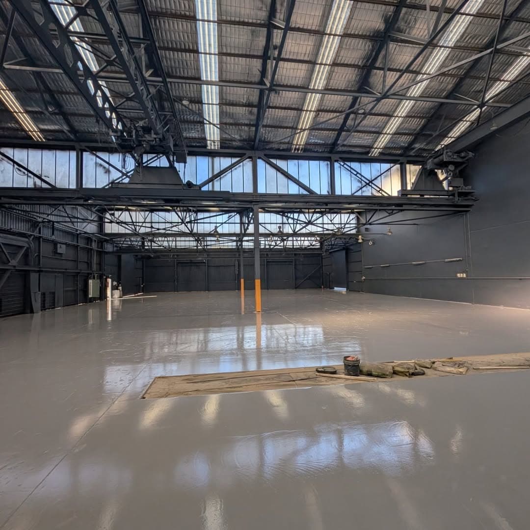 After concrete polishing