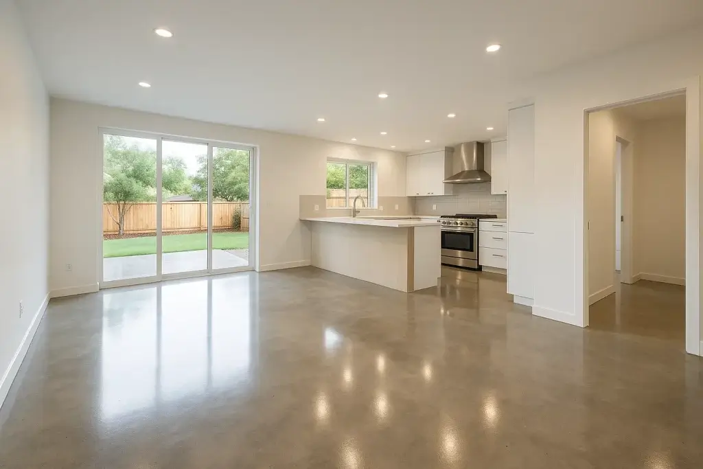 Polished concrete Wollongong residential